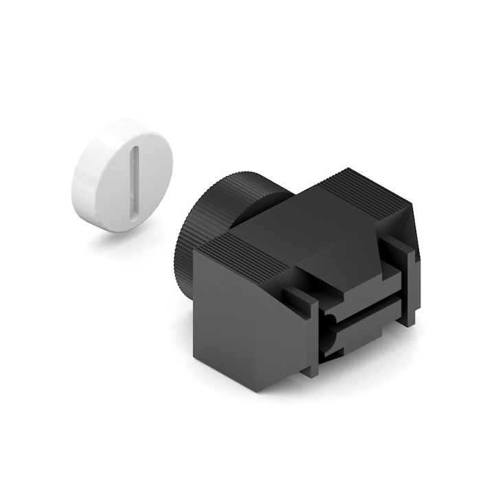 Ножка регулируемая, Чёрный матовый