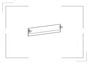 ПЕРЕДНЯЯ ПАНЕЛЬ ВНУТРЕННЕГО КОРОБА AVANTECH YOU, H187,KD16,KB500,СЕРЕБРИСТАЯ