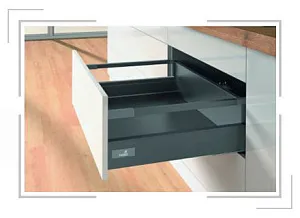 КОМПЛЕКТ КОРОБА INNOTECH ATIRA ЧАСТИЧ. ВЫДВ. С SILENT SYSTEM, H144,NL350,РЕЛИНГИ,АНТРАЦИТ
