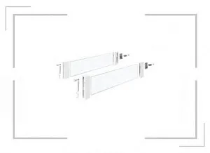 Комплект надставок на боковину DesignSide InnoTech Atira,NL2 60,H176,стекло,прозрачн/белый