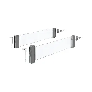 Компл. надставок на боковину DesignSide InnoTech Atira, NL300,H176,стекло,под антрацит