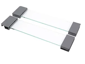 Компл. надставок на боковину DesignSide InnoTech Atira, NL470,H176,стекло,под антрацит