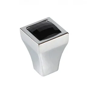 Мебельная ручка CRYSTAL RC425CP/CrBl.4