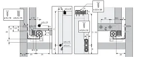 НАПРАВЛЯЮЩАЯ QUADRO 25 HD, 25 КГ,NL500,ЧАСТИЧНОГО ВЫДВИЖЕНИЯ,EB20,ПРАВАЯ