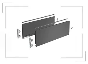 КОМПЛЕКТ КОРОБА AVANTECH YOU, H187,NL400,АНТРАЦИТ