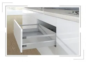 КОМПЛЕКТ ЯЩИКА INNOTECH ATIRA ПОЛНОГО ВЫДВ. ДЛЯ PUSH TO OPEN SILENT,30КГ,H144,NL260,СЕРЫЙ