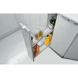 ВЫДВИЖНАЯ КОРЗИНА CARGO IQ PLUS 150, СЕРЕБРИСТАЯ