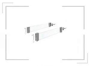 Комплект надставок на боковину DesignSide InnoTech Atira,NL3 00,H144,стекло,прозрачные