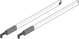 ZRG.437RSICRE*R+L MP R906 Продольный релинг (сверху), ящик с высоким фасадом, НД=500 мм, левый/правы