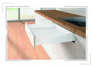 КОМПЛЕКТ ЯЩИКА INNOTECH ATIRA ПОЛНОГО ВЫДВ. ДЛЯ PUSH TO OPEN SILENT,30КГ,H70,NL420,БЕЛЫЙ