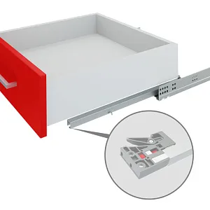 Направляющие скрытого монтажа В-Slide DB8882Zn/500