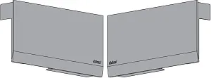 22K8000 ABD R+L V1SWIG Комплект заглушек AVENTOS HK TOP левая/правая, белый шелк