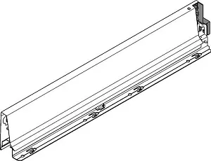 378M5002SA Z LI V20R906 Боковина ящика Blum Tandembox, высота M, H 83 мм, L 500 мм, левая, серая